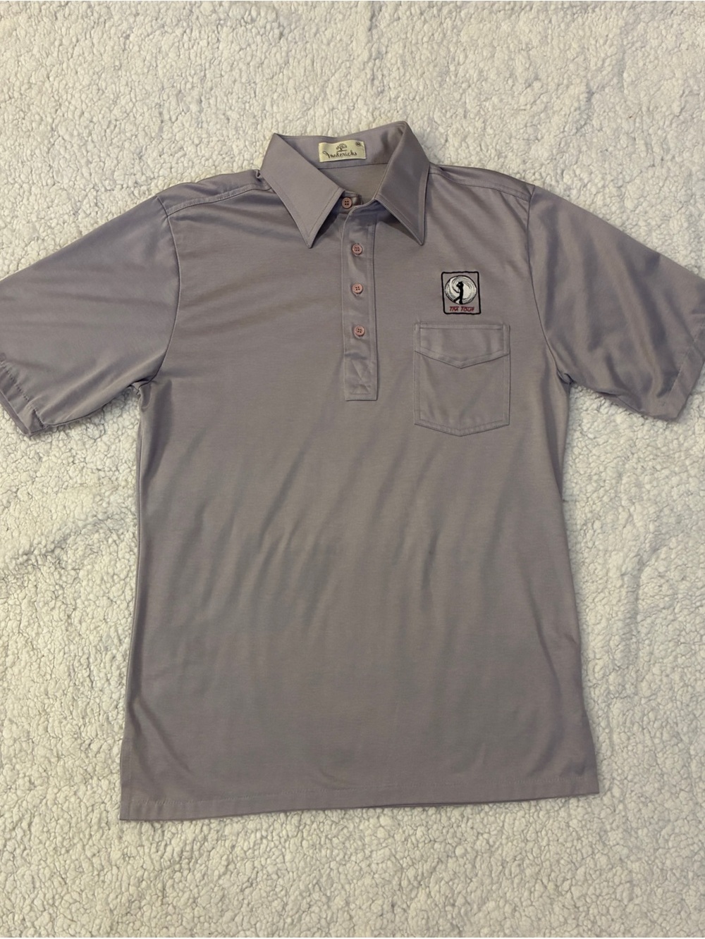 Vintage 81-82 TPA Tour Men's Golf Polo - Fredericks - Size M - Rare Gray